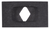 Flat Nut for #10-24 Screw, Size 7/16" x 3/4", Phosphate Finish (Qty: 100)