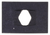 Flat Nut for 5/32" Stud, Size 3/8" x 9/16", Phosphate Finish (Qty: 100)