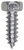 Tapping Screw #5/16 x 1", Indented 1/2" Hex Head, Zinc (Qty: 100)
