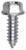 Tapping Screw #14 x 3/4", Indented 3/8" Hex Washer Head, Zinc  (Qty: 100)