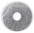 Fender Washer, 1-1/4" OD, 9/32" ID, for 1/4" Bolt Size, Zinc (Qty: 100)