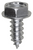 Tapping Screw #10 x 1/2" Indented 5/16" Hex Head, Zinc (Qty: 100)