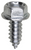 Tapping Screw #14 x 5/8" Indented 3/8" Hex Head, Zinc (Qty: 100)