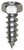 Tapping Screw #8 x 1/2" Indented 1/4" Hex Head, Zinc (Qty: 100)