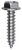 Tapping Screw #8 x 3/4" Indented 1/4" Hex Head, Zinc (Qty: 100)