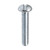 Machine Screw, #10-32 x 1-1/2", Slotted Round Head, Zinc (Qty: 100)