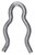 Hair Pin Cotter, 7/32" ID, 0.75" Long, 0.06" Wire, Zinc (Qty: 100)
