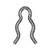 Hair Pin Cotter, 7/32" ID, 0.75" Long, 0.06" Wire, Zinc (Qty: 100)
