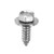 Tapping Screw #14 x 3/4", Indented 3/8" Hex Head, SEMS, Zinc (Qty: 100)