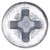 Tapping Screw #8 x 2", Phillips Oval #6 Head, Zinc (Qty: 100)