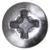 Tapping Screw #8 x 5/8", Phillips Oval Head, Chrome (Qty: 100)