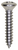 Tapping Screw #8 x 7/8", Phillips Oval Head, Chrome (Qty: 100)