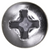 Tapping Screw #8 x 7/8", Phillips Oval Head, Chrome (Qty: 100)