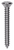 Tapping Screw #8 x 1-1/4", Phillips Oval Head, Chrome (Qty: 100)