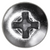 Tapping Screw #10 x 1/2", Phillips Oval Head, Chrome (Qty: 100)