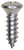 Tapping Screw #10 x 5/8", Phillips Oval #8 Head, Chrome (Qty: 100)