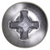 Tapping Screw #10 x 5/8", Phillips Oval #8 Head, Chrome (Qty: 100)