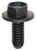 Spin Lock Bolt 1/4"-20 x 5/8" Hex Washer Head, Black Phosphate(Qty: 100)
