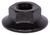 Spin Lock Nut 1/4"-20, 11/16" OD Serrated Washer, Black Phosphate (Qty: 100)