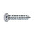 Tapping Screw #8 x 1/2", Phillips Flat #6 Head, Zinc (Qty: 100)