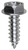 Tapping Screw #10 x 5/8", Indented Hex Washer Head, Zinc (Qty: 100)
