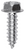 Tapping Screw #12 x 3/4", Indented Hex Washer Head, Zinc (Qty: 100)