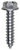 Tapping Screw #12 x 1", Indented Hex Washer Head, Zinc (Qty: 100)