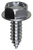 Tapping Screw #14 x 3/4", Indented Hex Washer Head, Zinc (Qty: 100)