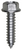 Tapping Screw #14 x 1", Indented Hex Washer Head, Zinc (Qty: 100)