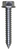 Tapping Screw #14 x 1-1/2", Ind. Hex Washer Head, Zinc (Qty: 100)
