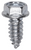 Tapping Screw 5/16 x 3/4", Indented Hex Washer Head, Zinc (Qty: 100)