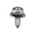 Tapping Screw #14 x 3/4", Hex Head SEMS, Zinc (Qty: 100)