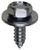 Tapping Screw #14 x 3/4", Hex Head SEMS, Zinc (Qty: 100)