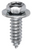 Tapping Screw 5/16 x 1", Hex Head SEMS, Zinc (Qty: 100)