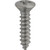 Tapping Screw #4 x 1/2", Phillips Oval Head, Chrome (Qty: 100)