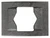 Flat Nut for 5/16 Stud, Size 1/2" x 11/16", Black Phosphate (Qty: 100)