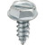Tapping Screw #6 x 3/8", Slotted Hex Washer Head, Zinc (Qty: 100)