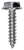 Tapping Screw #6 x 5/8", Slotted Hex Washer Head, Zinc (Qty: 100)