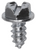 Tapping Screw #8 x 3/8", Slotted Hex Washer Head, Zinc (Qty: 100)