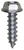 Tapping Screw #8 x 5/8", Slotted Hex Washer Head, Zinc (Qty: 100)