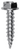 Tapping Screw #8 x 3/4", Slotted Hex Washer Head, Zinc (Qty: 100)