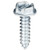 Tapping Screw #10 x 3/4", Slotted Hex Washer Head, Zinc (Qty: 100)