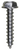 Tapping Screw #10 x 1", Slotted Hex Washer Head, Zinc (Qty: 100)