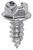 Tapping Screw #12 x 1/2", Slotted Hex Washer Head, Zinc (Qty: 100)