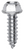 Tapping Screw #12 x 3/4", Slotted Hex Washer Head, Zinc (Qty: 100)