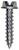 Tapping Screw #12 x 1", Slotted Hex Washer Head, Zinc (Qty: 100)