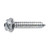 Tapping Screw #12 x 1-1/4", Slotted Hex Washer Head, Zinc (Qty: 100)