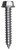 Tapping Screw #12 x 1-1/4", Slotted Hex Washer Head, Zinc (Qty: 100)