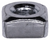 Square Nut, 1/4"-20 Thread, Bright Zinc (Qty: 100)