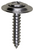 Tapping Screw #6 x 3/4", Phillips Oval SEMS Countersunk Washer Head (Qty: 100)